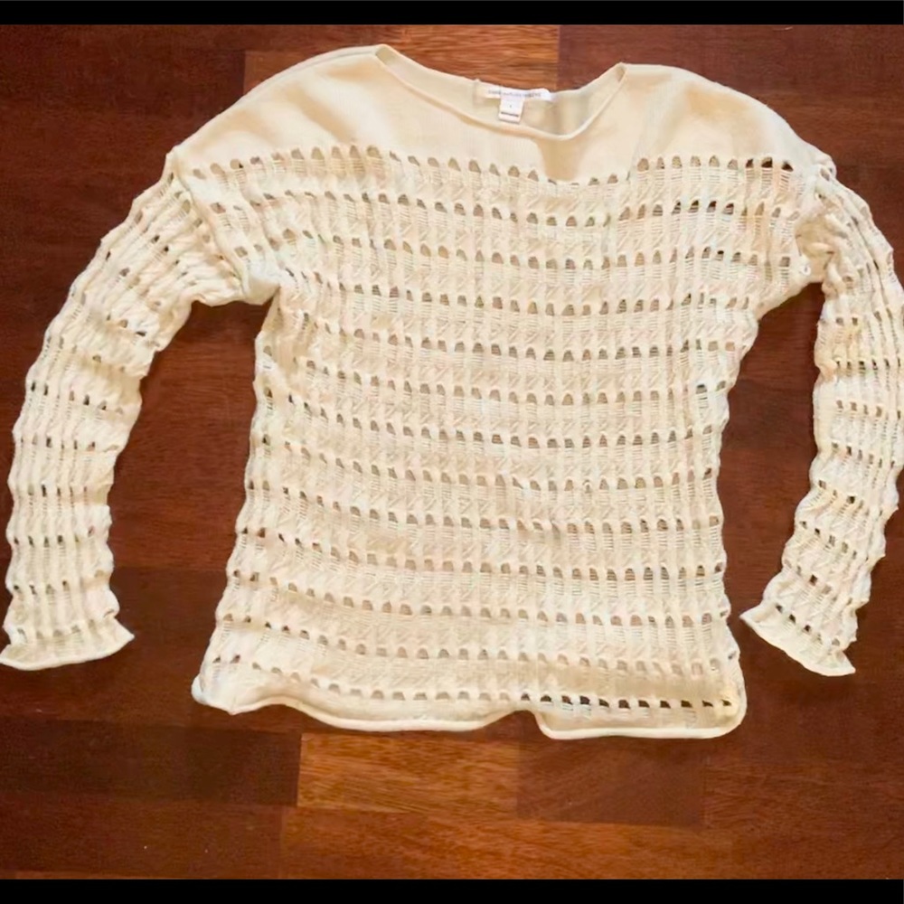 DIANE VON FURSTENBERG HOLE SWEATER SIZE M L - Picture 10 of 12